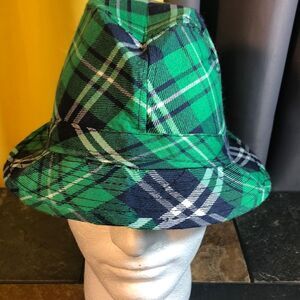 Plaid Fidora Hat medium NWOT